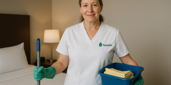 Estampación Camisas, Polos y Camisetas Personalizadas · Ropa para personal de hoteles y limpieza